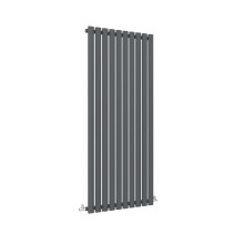 (Single, 1600x590mm) Anthracite Central Heating Oval Column Radiators
