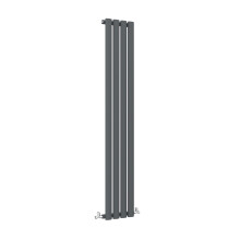 (Single, 1800x236mm) Anthracite Central Heating Oval Column Radiators