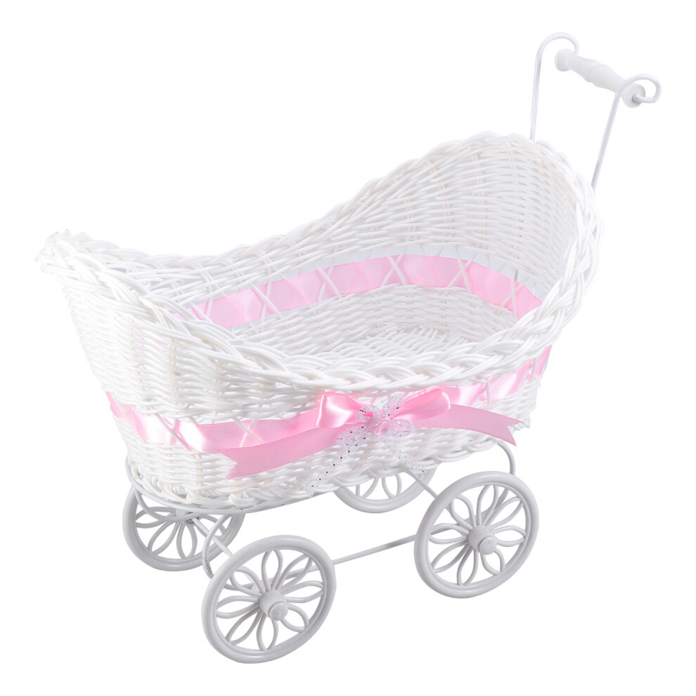 Tricycle Ornaments Baby Wicker Carriage Flower Girl Baskets Handwoven-image-OPC-PJFNRYQ-NEW