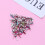 50 Pcs -inlaid Decorative Studs Mini Round Brads Scrapbooking 7