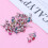 50 Pcs -inlaid Decorative Studs Mini Round Brads Scrapbooking 10