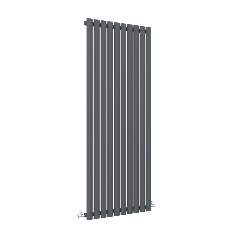 Aica (Single, 1800X590mm) Central Heating Oval Column Radiators Anthracite