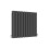 AICA (Double, 600x590mm) Anthracite Central Heating Oval Column Radiators 1