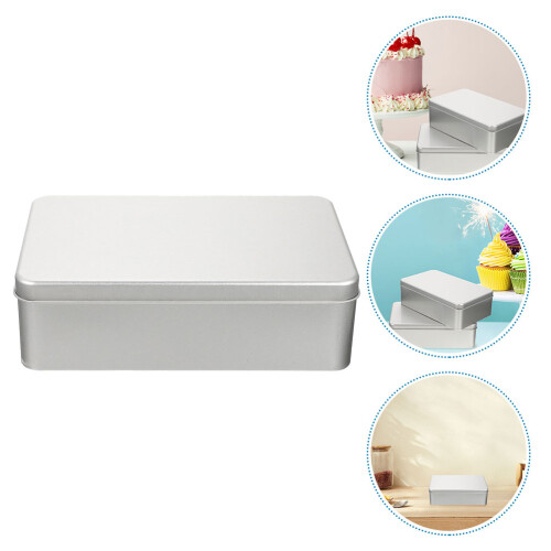 Lidded Biscuit Tin Box Für Cookies Kuchen Weißblech Einfache Anwendung 2