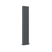 (Double, 1600x236mm) Anthracite Central Heating Oval Column Radiators