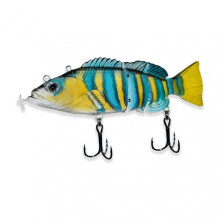 (H) Rechargeable Electric Fishing Lure with LED Light Life-like Bass Swimbait for Night Deep Sea Fishing