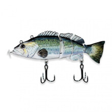 (D) Rechargeable Electric Fishing Lure with LED Light Life-like Bass Swimbait for Night Deep Sea Fishing
