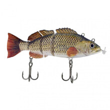 (A) Rechargeable Electric Fishing Lure with LED Light Life-like Bass Swimbait for Night Deep Sea Fishing
