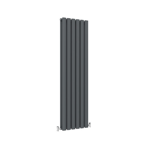AICA (Double, 1600x354mm) Anthracite Central Heating Oval Column Radiators