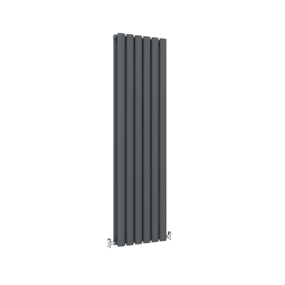 Aica (Double, 1600X354mm) Central Heating Oval Column Radiators Anthracite