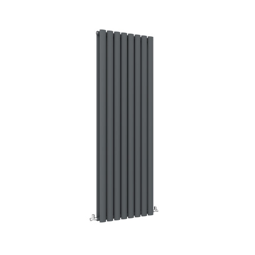 AICA (Double, 1600x472mm) Anthracite Central Heating Oval Column Radiators