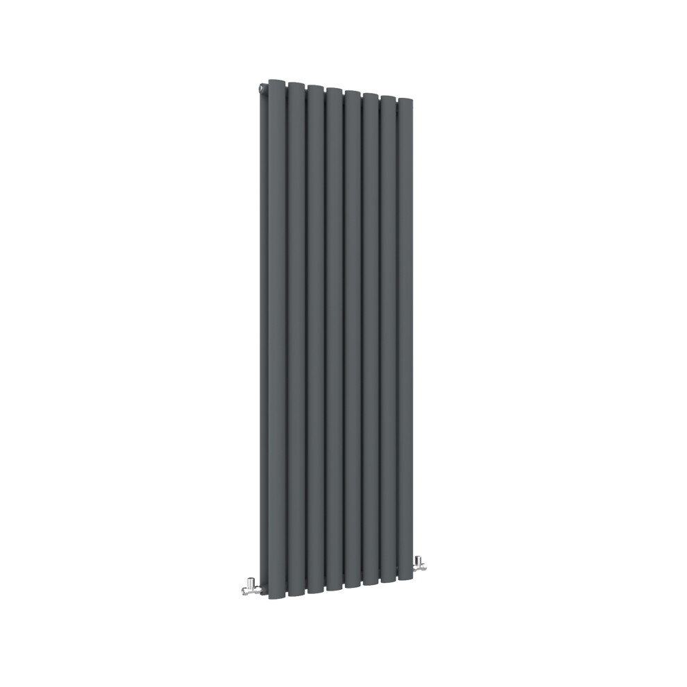 Aica (Double, 1600X472mm) Central Heating Oval Column Radiators Anthracite