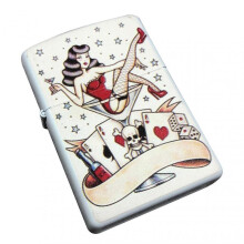 (11) Fallout Themed Lighter Windproof Butane Refillable Cool Retro Card Lighter for Men Fans Great Dad Present Idea