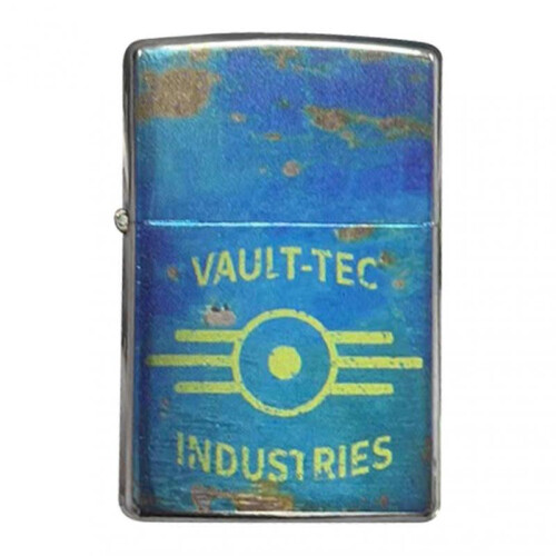 (1) Fallout Themed Lighter Windproof Butane Refillable Cool Retro Card Lighter for Men Fans Great Dad Present Idea