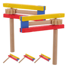 5pcs wooden spinning rattle handcrafted noise maker for events parties