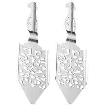 2Pcs Stainless Steel Absinthe Dripper Silver Bar Spoon for Home Use