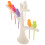 Tree And Bird Shaped Plastic Toothpick Fruit Fork (White) 5