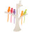 Tree And Bird Shaped Plastic Toothpick Fruit Fork (White) 9