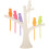 Tree And Bird Shaped Plastic Toothpick Fruit Fork (White) 11