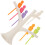 Tree And Bird Shaped Plastic Toothpick Fruit Fork (White) 1