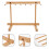 Clothes Drying Rack Noodles Pasta Hanging Home Stand Portable Beech 3