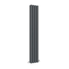 (Double, 1800x236mm) Anthracite Central Heating Oval Column Radiators