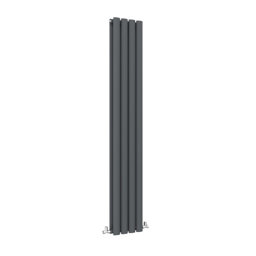 AICA (Double, 1800x236mm) Anthracite Central Heating Oval Column Radiators