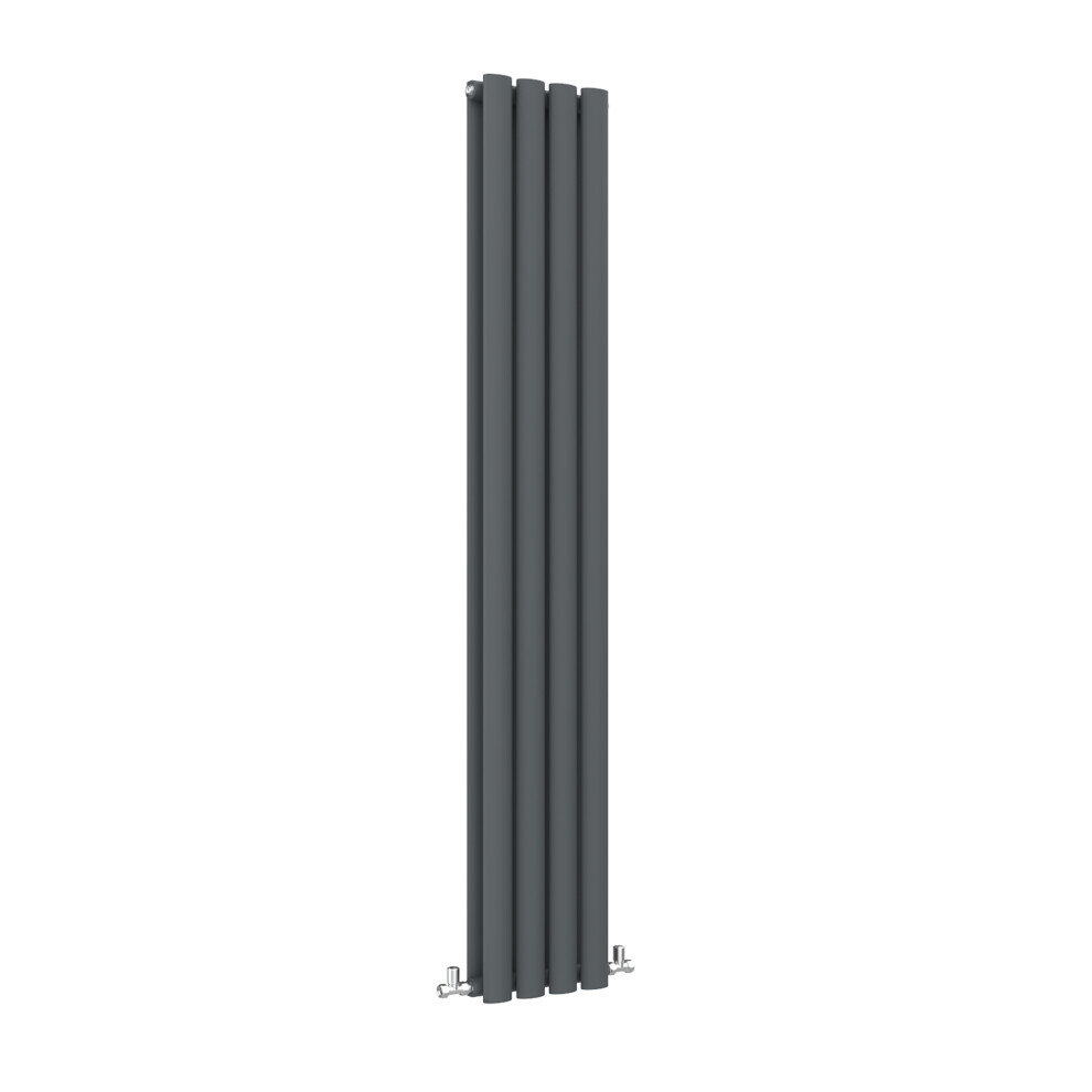 Aica (Double, 1800X236mm) Central Heating Oval Column Radiators Anthracite