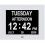 (White) Digital Dementia Clock Calendar Clock Day Date Clock Large Display Large Clear Unabbreviated Time And Date 1