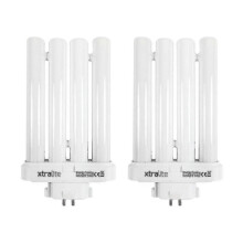 (Pack Of 2) 27w Daylight Replacement Bulb For High Vision Reading Lamps, 4 Pin Gx10q-4 Quad Tube (6500k)