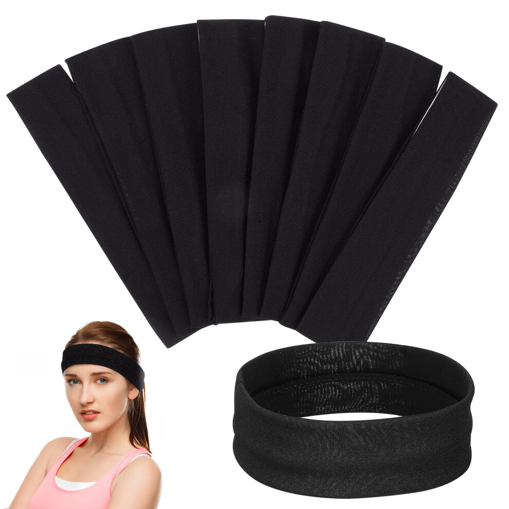 8 Pcs Sweat absorbent Running Fitness Athletic Exercise Headbands-image-OPC-PJFP9RV-NEW