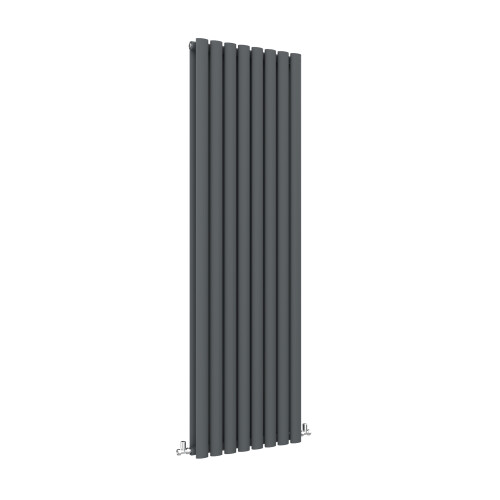 AICA (Double, 1800x472mm) Anthracite Central Heating Oval Column Radiators