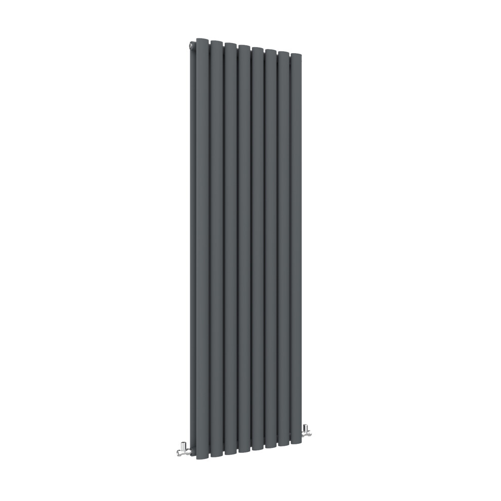 Aica (Double, 1800X472mm) Central Heating Oval Column Radiators Anthracite