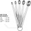 5 Mini Measuring Spoons with 1 Ring,1/64,1/32,1/16,1/8,1/4 2