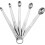 5 Mini Measuring Spoons with 1 Ring,1/64,1/32,1/16,1/8,1/4 1
