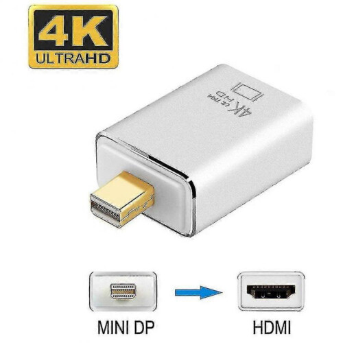 (thunderbolt 2.0) To Hdmi Adapter 4k Mini Dp To Hdmi Converter Silver 1