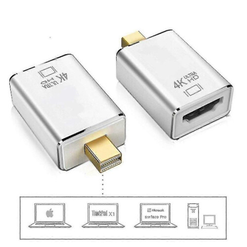 (thunderbolt 2.0) To Hdmi Adapter 4k Mini Dp To Hdmi Converter Silver 2