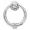 Silver Zinc Alloy European Door Knocker Classical Front Door Hardware 1