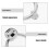 Silver Zinc Alloy European Door Knocker Classical Front Door Hardware 9