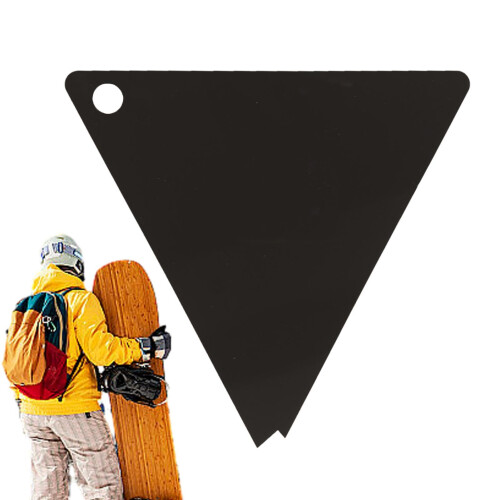 Triangular Scraper Acrylic Tool For Ski And Snowboard Portable Wax Scraper Wide Ski And Snowboard Scraper Outdoor Use