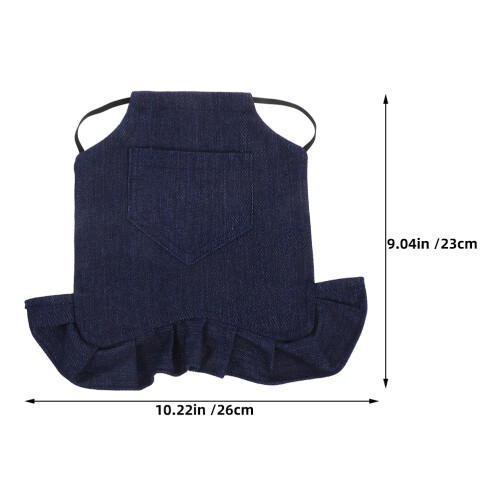 Durable Blue Denim Hen Saddle Chicken Coat for Poultry Care 1