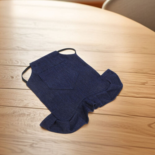 Durable Blue Denim Hen Saddle Chicken Coat for Poultry Care 2