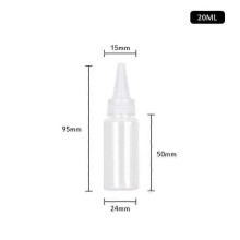 (20ml) 30pcs Plastic Squeeze Dropper Bottle 5-250ml Transparent Sharp-mouth Plastic Squeezable Sub-bottled Split