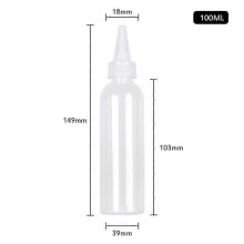 (100ml) 30pcs Plastic Squeeze Dropper Bottle 5-250ml Transparent Sharp-mouth Plastic Squeezable Sub-bottled Split