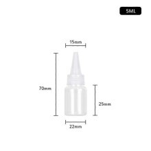 (5ml) 30pcs Plastic Squeeze Dropper Bottle 5-250ml Transparent Sharp-mouth Plastic Squeezable Sub-bottled Split