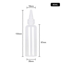 (80ml) 30pcs Plastic Squeeze Dropper Bottle 5-250ml Transparent Sharp-mouth Plastic Squeezable Sub-bottled Split