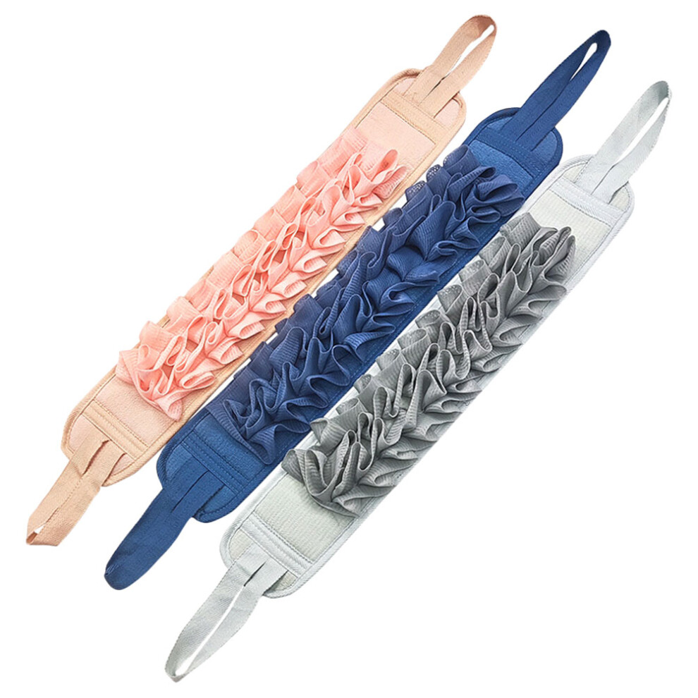 Villcase 3 Pcs Rub The Back And Scrubber For Shower Exfoliating