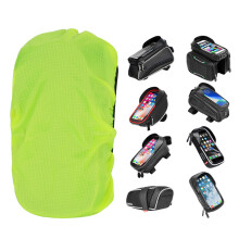 2Pcs Green Rainproof Cycling Bags Covers Waterproof Durable Material