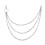 1Pc Silver Trousers Chain for Pants Stylish Gothic Keychain Accessory 1