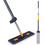 Extendable Microfibre Floor Mop Cleaner Wet Dry 6 Pads UK 1